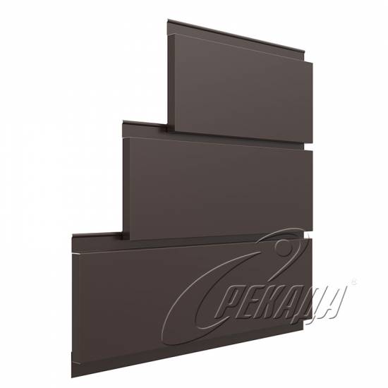 Линеарные панели для вентфасада - RAL 8017 закрытый торец